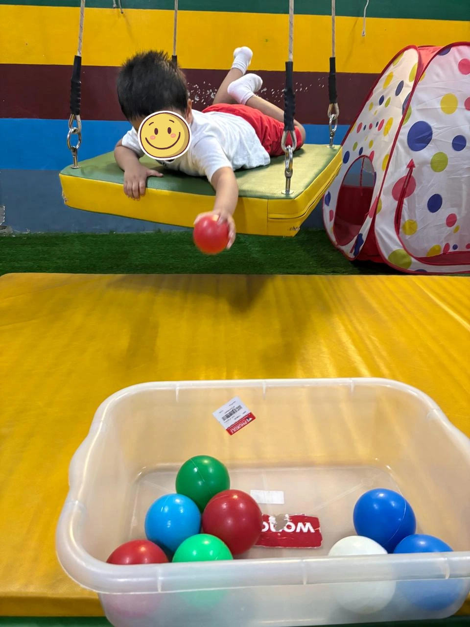 Children doing yoga/stretching