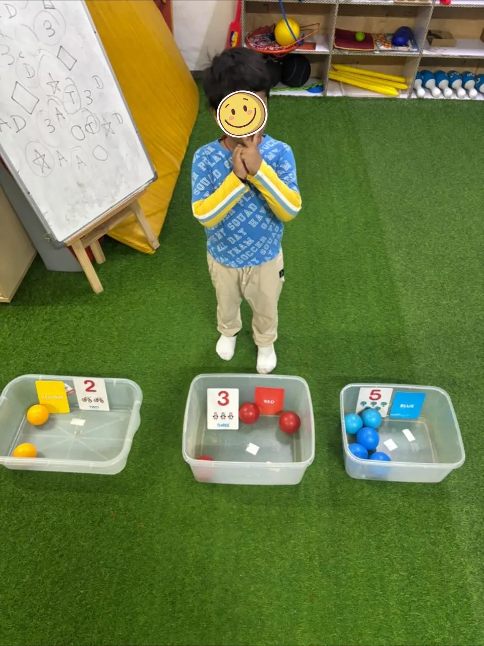 Children doing yoga/stretching