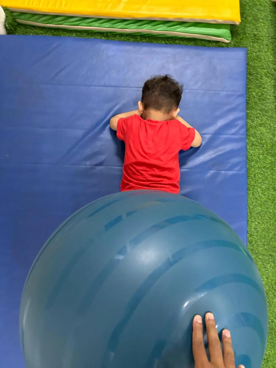 Children doing yoga/stretching